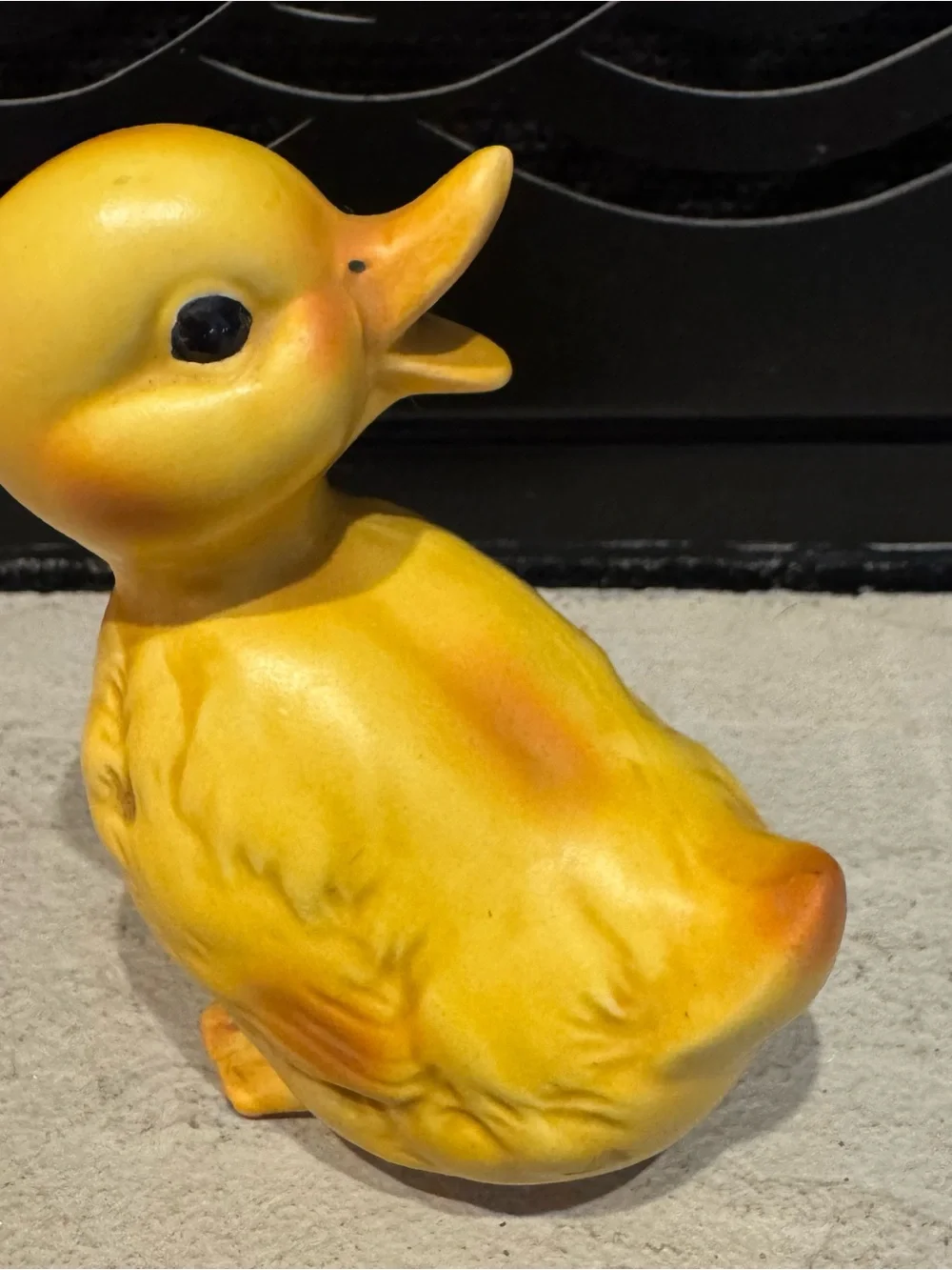 Vintage Lefton Yellow Duck Figurine 4.5” Japan Original Foil Label Mcm Easter